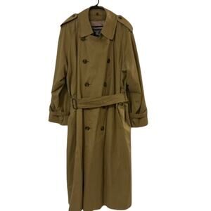 Burberry Men’s XL Trench Coat Beige Belted Double Breasted Classic Heritage